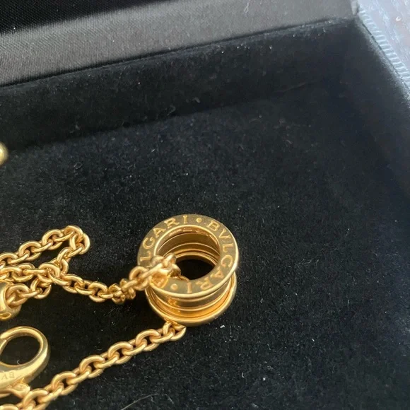 Rare VTG BVLGARI b.zero Bulgari 18kt Yellow Gold Link Cable Chain Necklace - Picture 12 of 12